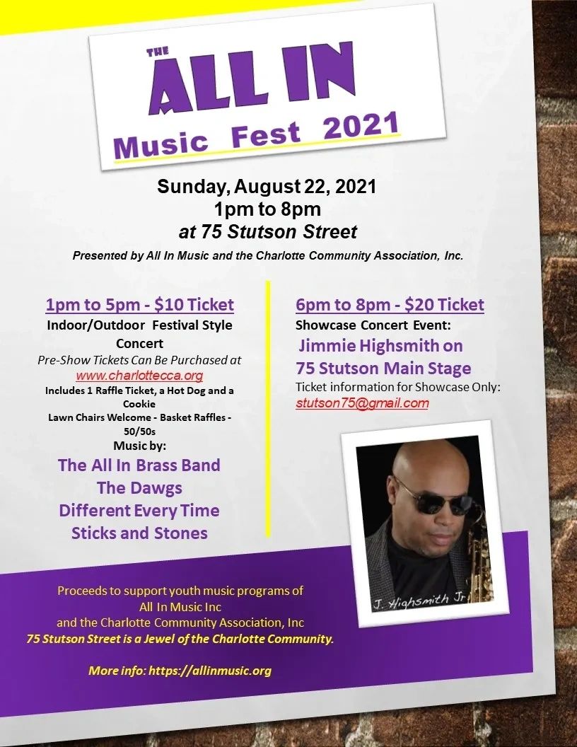 ALL IN Music Fest 2021 Charlotte CCA, INC.